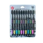 U Toothbrush 10Pk Charcoal Soft